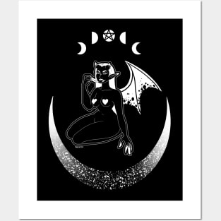 Conjuration in the moonlight | Occult Witch Posters and Art